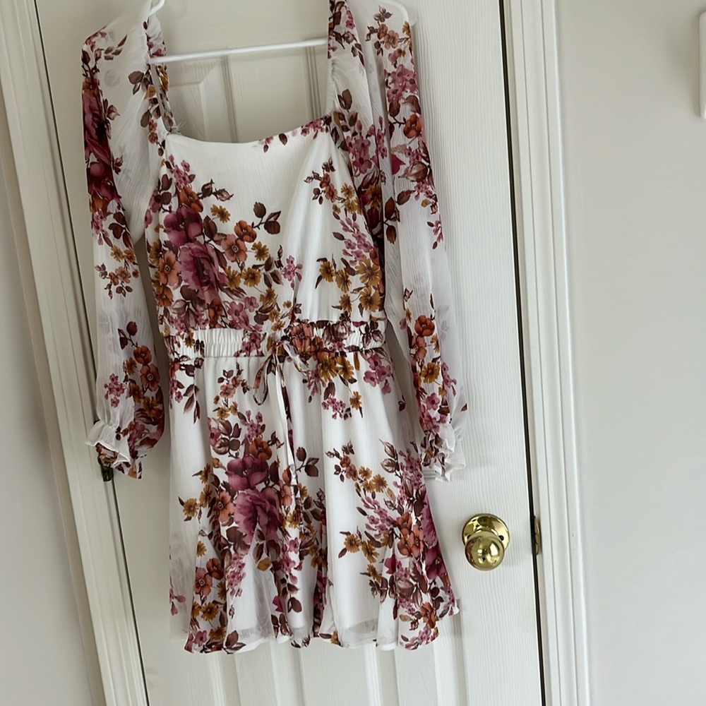 White Floral Dress